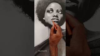 Lupita Nyongo drawing shorts drawing art realism