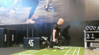 Rear Foot Elevated Split Squat (RFESS) - dumbbells