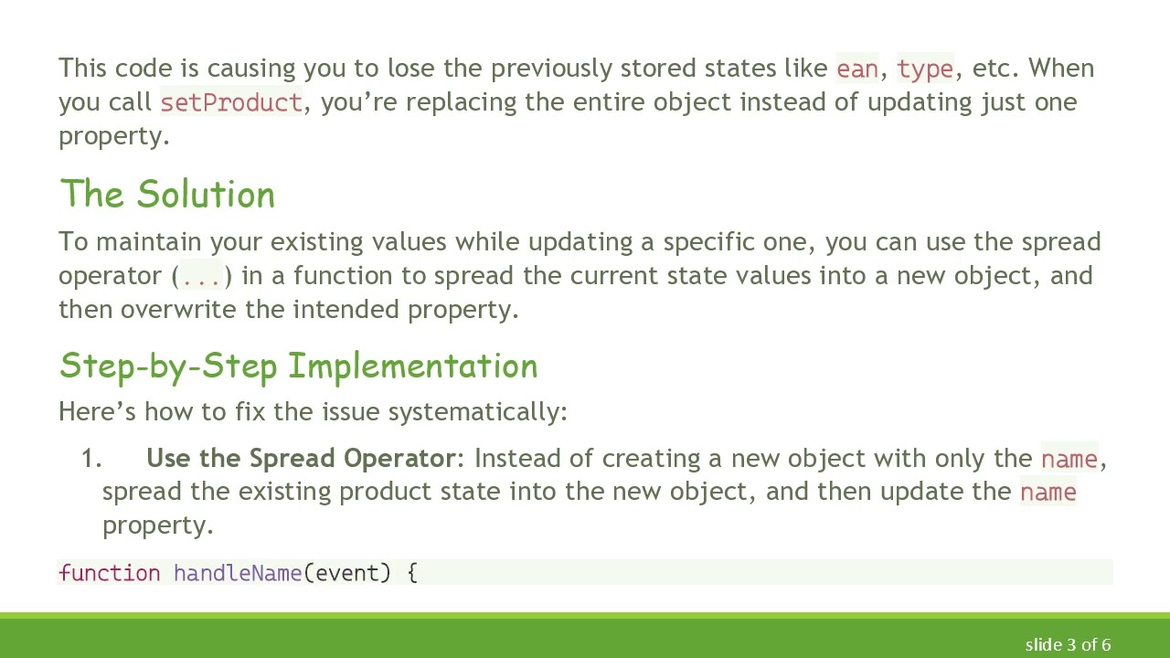 How to Preserve State Values in React Functional Components