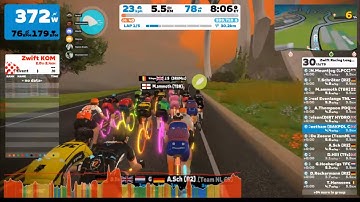 Zwift Racing League - EMEAW East Open C2 on Two Bridges Loop in Watopia