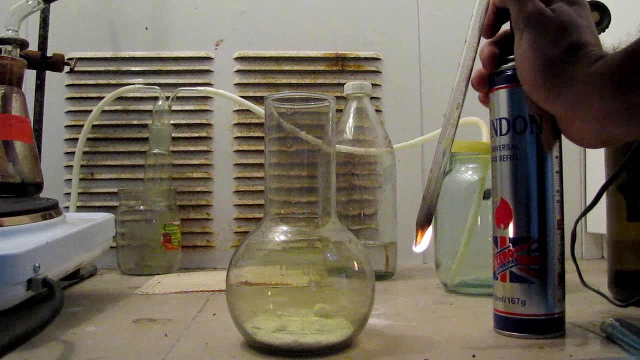 Горение бутана 1. Циклон бутан + хлор. Burning of hydrocarbons.
