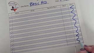 Basic Aco Class Set Up!!