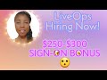 *LIVEOPS IS HIRING!*$250-$300 SIGN-ON BONUS~ Remote Job 2021 - APPLY NOW!!