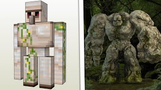 MINECRAFT IRON GOLEM IN REAL LIFE! Real Life vs Minecraft!