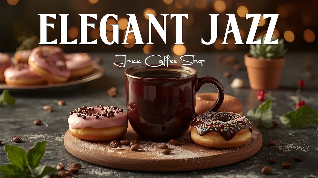 Elegant Jazz ~ Happy Spring Morning Coffee Jazz & Delicate Bossa Nova Piano Music to Study, Work