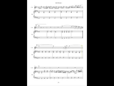 【アルトサックス】King Gnu：白日 〜アルトサックスとピアノ伴奏のための〜