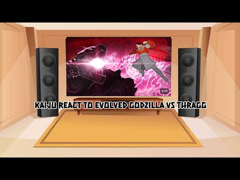 Kaiju react to Evolved Godzilla Vs Thragg 