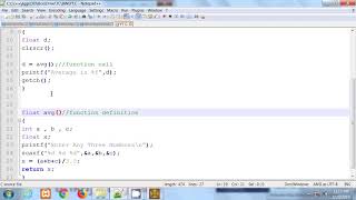 C Language in Hindi  |  Function  |  Take Nothing and Return Something