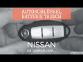 Nissan Qashqai Schlüssel Batterie tauschen, Funkschlüssel (z B  auch Nissan Leaf)