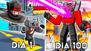 Thumbnail for 🟥SOBREVIVÍ 100 DÍAS como SPEAKER-MAN en Minecraft HARDCORE! - Misaki Gamer