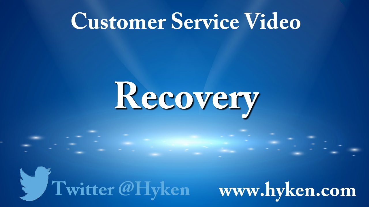 Customer Service Tip: Recovery
