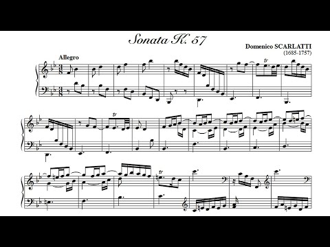Scarlatti: Sonata in B flat major K. 57 - Fernando Valenti, 1955