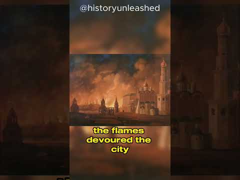 The Great Fire of Moscow 😱 #shorts #moscow #napoleon #history