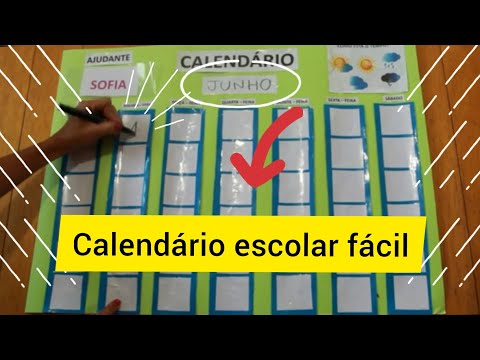 Calendário Escolar Fácil! Educação Infantil