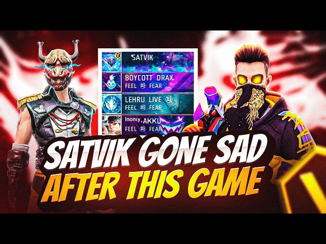 V Badge YouTuber Satvik Tried To Break My Streak 🤯 In Cs Rank Top 1 Lobby 😱 Garena Free Fire class=