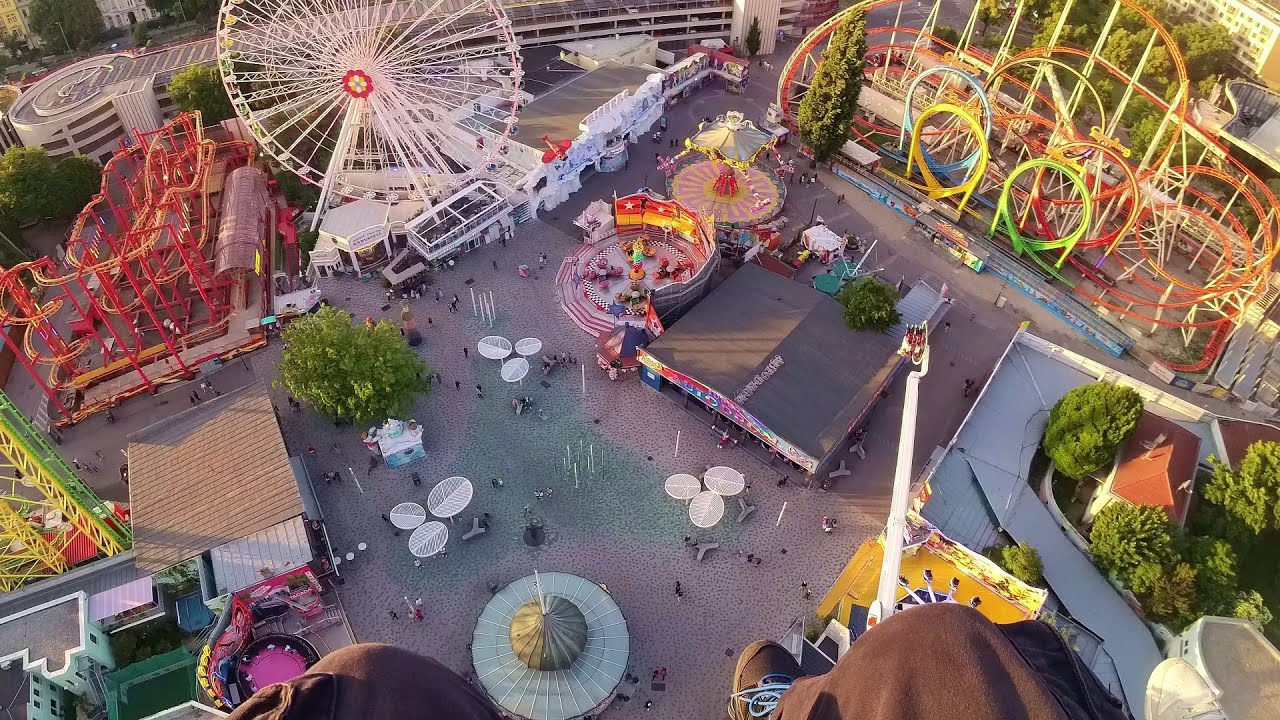 Wiener Freifallturm (Drop Tower) - Onride (POV) - 4K - Wiener Prater, Vienna, Austria 2025