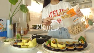 Making 5 side dishes and using them in kimbap. Going to Apgujeong alone, resting at home / Vlog by planD플랜디 952,433 views 9 months ago 24 minutes