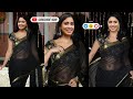 Nivetha Petharaj Arrived in Gorgeous Black Saree at Movie Pre Release Event