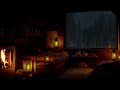 Instant Calm Tonight 😴 Cozy Bedroom with Rainy Window &amp; Soft Firelight 🌧️🔥