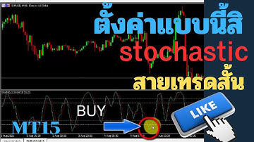 stochastic oscillator วิธีใช้  ชอบ เทรดสั้น ปั้นพอร์ต ตั้งค่าแบบนี้สิ ep4  #forex #trading