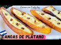 !!CÓMO HACER CANOAS DE PLÁTANO AL ESTILO SALVADOREÑO EN 3 minutos!!