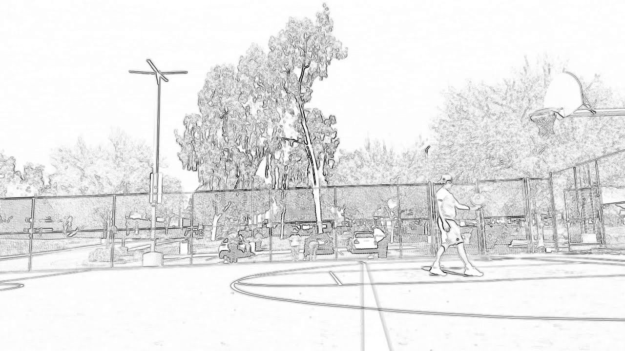 Basketball at the park - YouTube