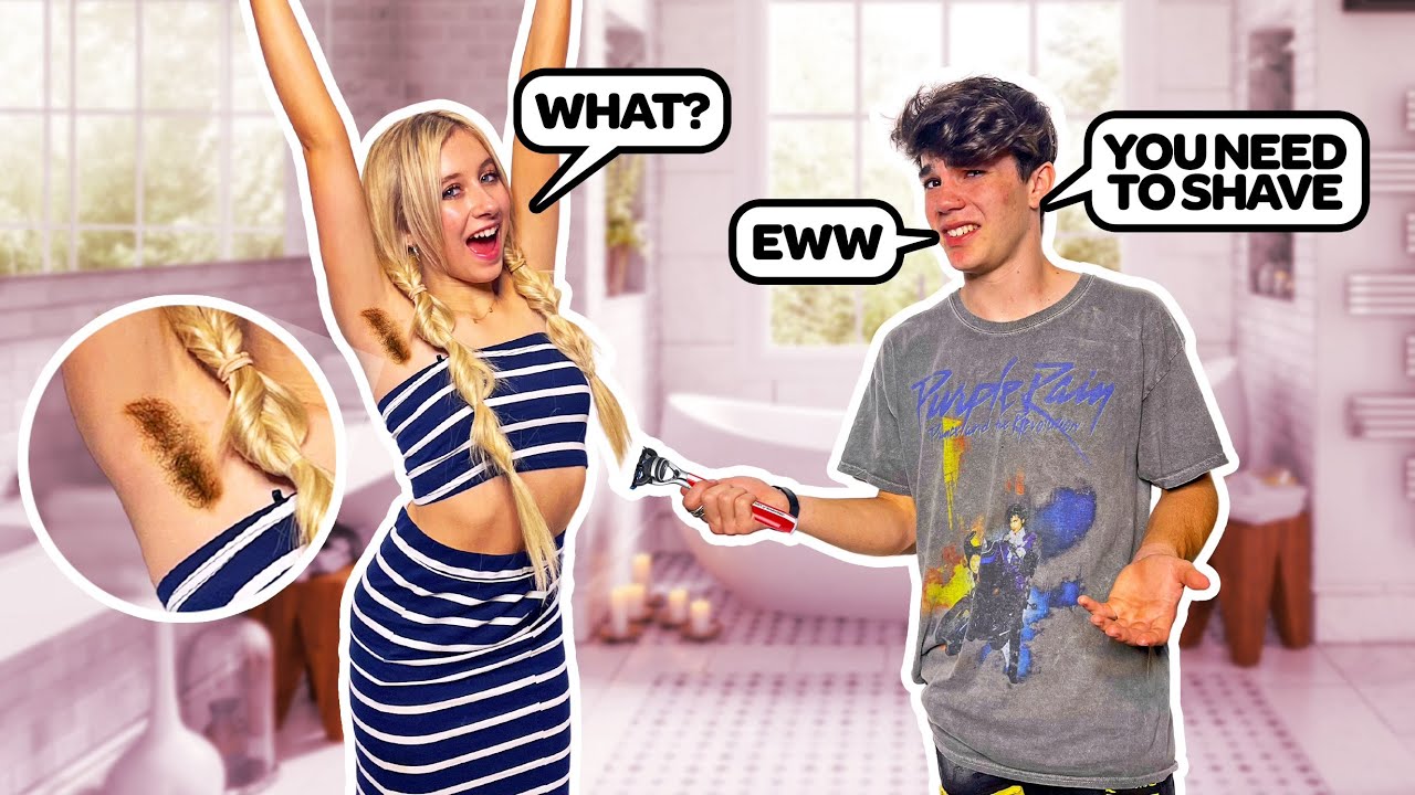 LONG ARMPIT HAIR PRANK ON MY BOYFRIEND **Hilarious Reaction** | Elliana  Walmsley - YouTube