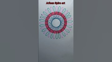 How many rotations did the pen make in total? ?? #Spirograph #satisfying #shorts#viral#drawing #diy
