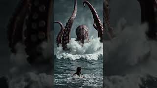 a octopus fight with a super human #superhuman #octopus #fighting #sea #war