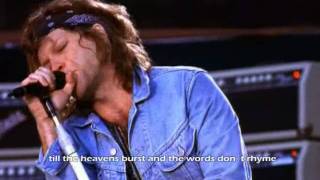 Bon Jovi -  Always (with lyrics/subtitled) Live from London