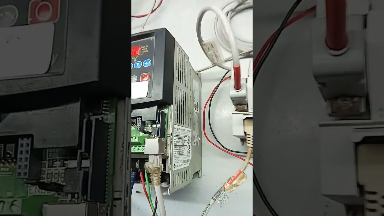 Allen Bradley plc micro logic 1400 to power flex 40 vfd modbus comunication 