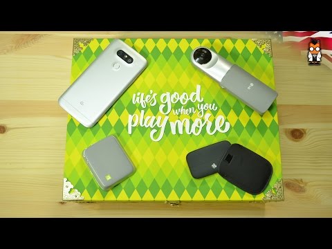 LG G5 and Friends Unboxing (LG 360 Cam, Cam Plus & HiFi Plus)