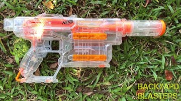 Nerf Modulas Shadow ICS-6 Range Test | Backyard Blasters