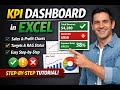 Excel KPI Dashboard for Small Business (Part 1) | Targets & RAG Status Step-by-Step