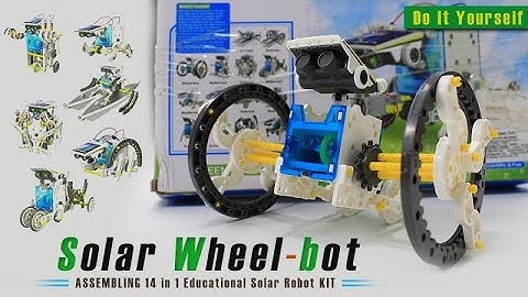 14 in 1 Educational Solar Robot Kit | Assembling Wheel-Bot Solar Robot | DIY | Green Energy
