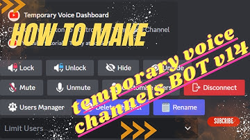 How to make temporary voice channels Bot v14 | #milconcodzz