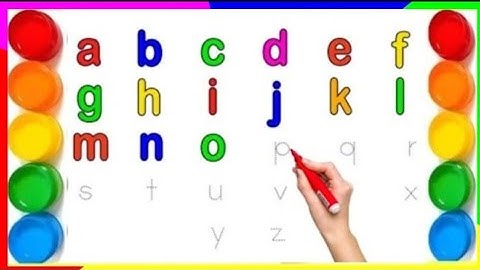 Learn Alphabet Letters A to Z with Animation | How to Write Alphabets | ABC Phonics Learning Video