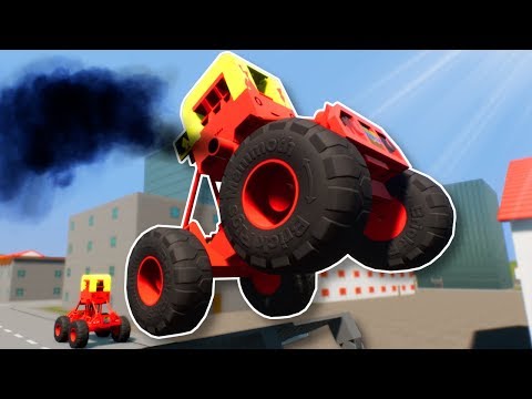 LITTLE TIKES MONSTER TRUCK RACE! - Brick Rigs Multiplayer Gameplay - Lego Racing