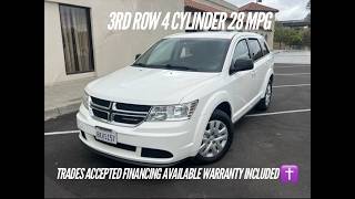 Clean 2015 Dodge Journey 3RD Row SUV 4 Cylinder 28 MPG Clean Title