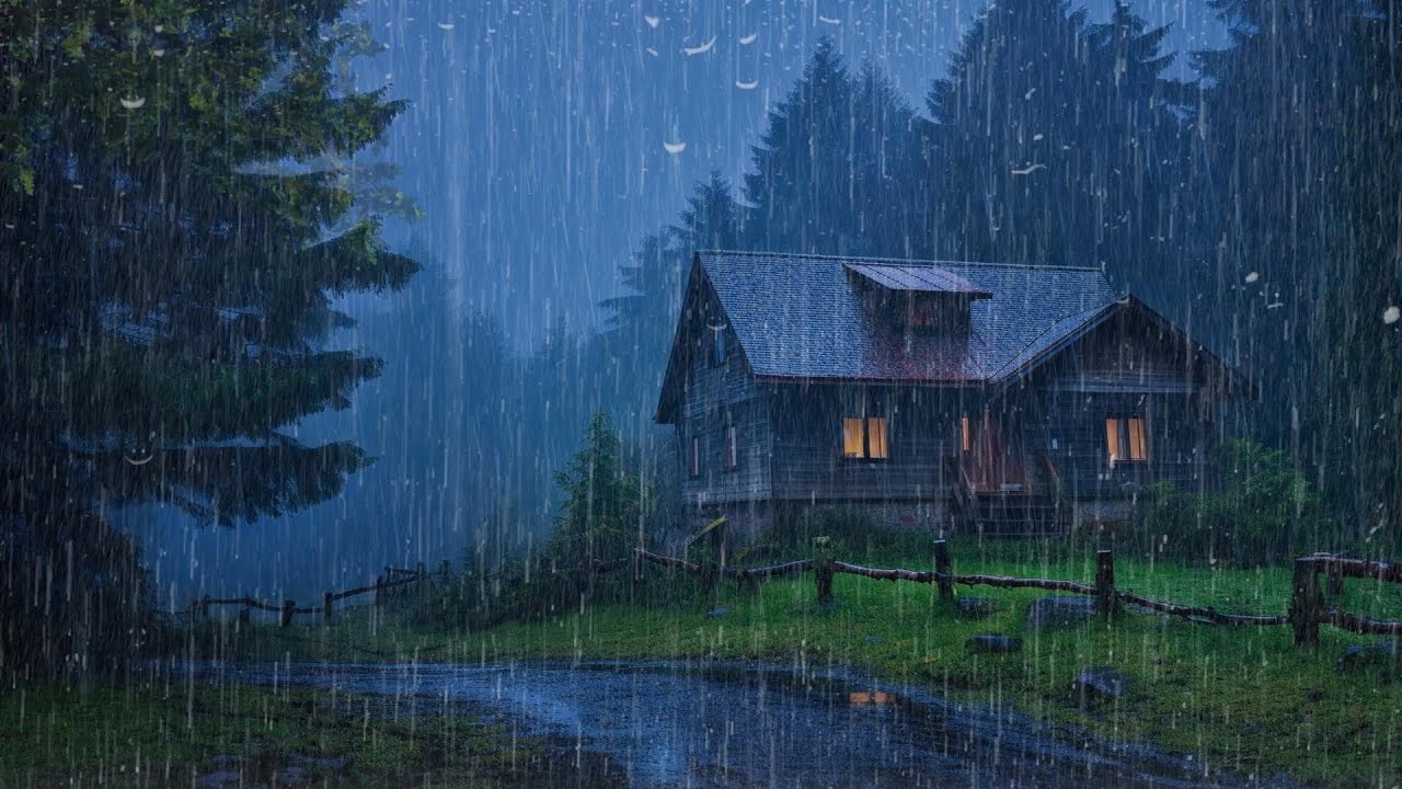 Perfect Rain Sounds For Sleeping And Relaxing   Rain And Thunder Sounds For Deep Sleep Relax ASMR