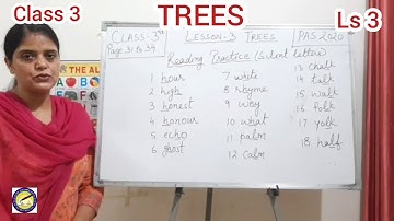 CLASS 3... SUBJECT: ENGLISH...LS 3...TREES... REVISION...Based on PAS