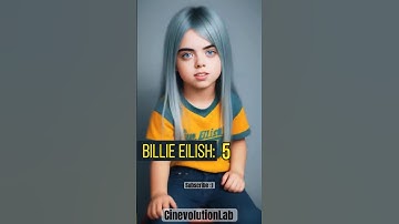 Billie Elish; AI Generated Age Progression #billieeilish #evolution #cinevolutionlab