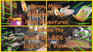 Disney Magic Kingdom - The Many Adventures of Winnie the Pooh FULL RIDE - Luigi’s POV Videos