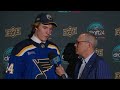 One-on-one interview with Colin Ralph at 2024 NHL Draft