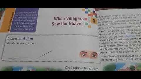 Moral Science Class 5  Chapter 3 When Villagers Saw The Heaven part 1