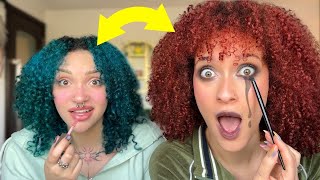 SWAPPING makeup routines with my SISTER as OPPOSITES