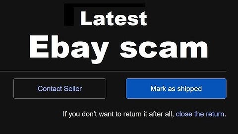 Ebay seller is asking you to return defective item
