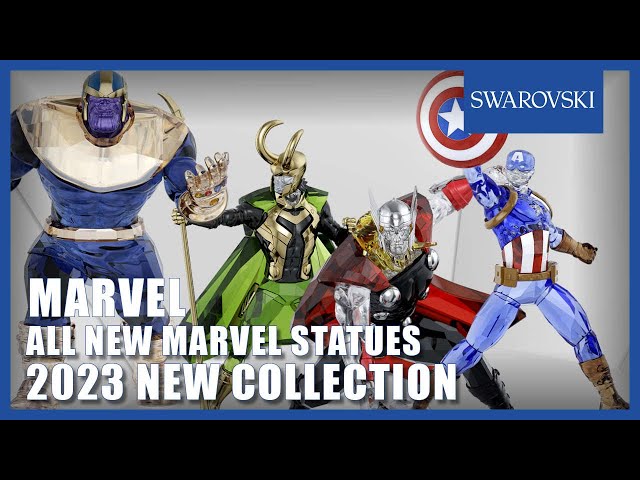 The Swarovski x Marvel Thor, Thanos, Loki, Captain America