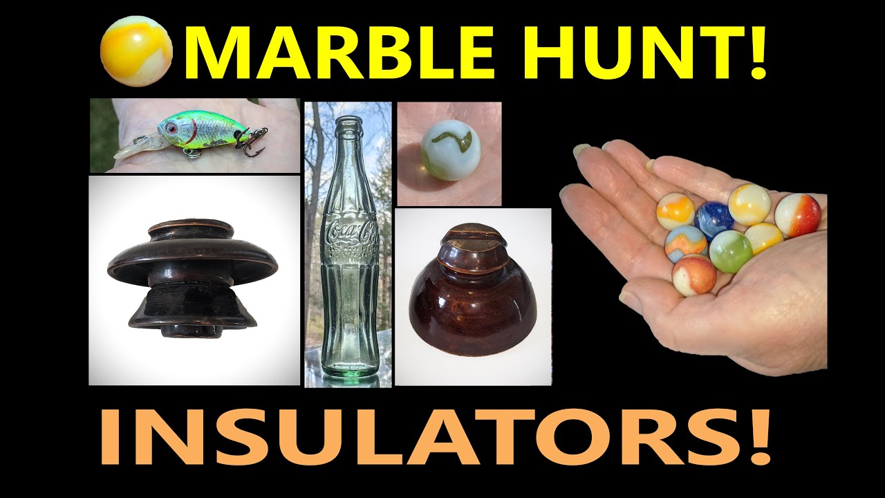 MARBLES & INSULATORS! RIVER PICK / MUDLARKING ADVENTURE / MASS RIVER