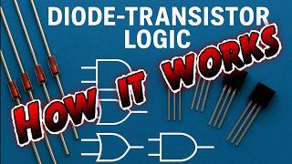 How Diode-Transistor-Logic (DTL) Combinational Logic works and how to create the basic circuits.